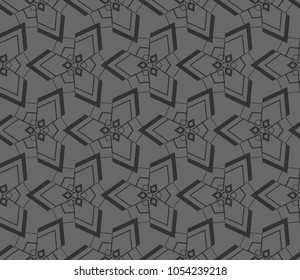 Abstract repeat backdrop. Design for prints, textile, decor, fabric. Vector monochrome seamless pattern