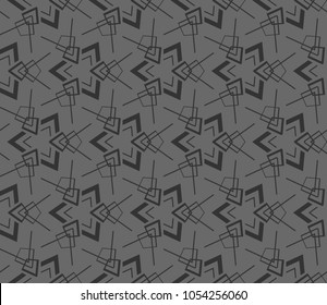 Abstract repeat backdrop. Design for prints, textile, decor, fabric. Vector monochrome seamless pattern