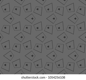 Abstract repeat backdrop. Design for prints, textile, decor, fabric. Vector monochrome seamless pattern