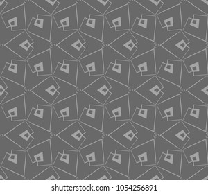 Abstract repeat backdrop. Design for prints, textile, decor, fabric. Vector monochrome seamless pattern