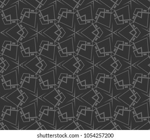 Abstract repeat backdrop. Design for prints, textile, decor, fabric. Vector monochrome seamless pattern
