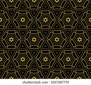 Abstract repeat backdrop. Design for prints, textile, decor, fabric. Vector monochrome seamless pattern