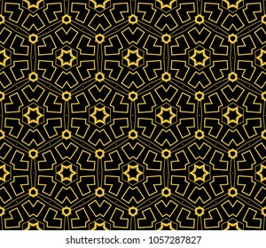 Abstract repeat backdrop. Design for prints, textile, decor, fabric. Vector monochrome seamless pattern