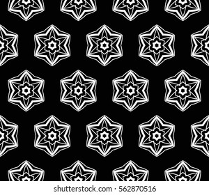 Abstract repeat backdrop. Design for prints, textile, decor, fabric. Vector monochrome seamless pattern