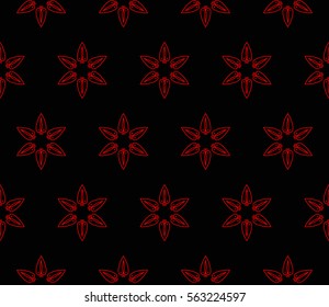 Abstract repeat backdrop. Design for prints, textile, decor, fabric. Vector monochrome seamless pattern