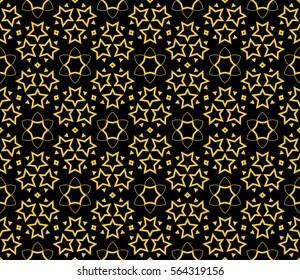 Abstract repeat backdrop. Design for prints, textile, decor, fabric. Vector monochrome seamless pattern