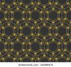Abstract repeat backdrop. Design for prints, textile, decor, fabric. Vector monochrome seamless pattern