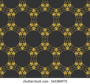 Abstract repeat backdrop. Design for prints, textile, decor, fabric. Vector monochrome seamless pattern