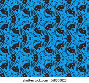 Abstract repeat backdrop. Design for prints, textile, decor, fabric. Vector monochrome seamless pattern