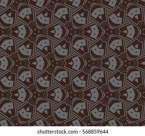 Abstract repeat backdrop. Design for prints, textile, decor, fabric. Vector monochrome seamless pattern