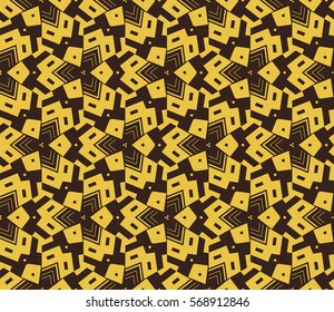 Abstract repeat backdrop. Design for prints, textile, decor, fabric. Vector monochrome seamless pattern