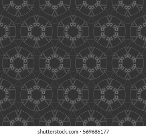 Abstract repeat backdrop. Design for prints, textile, decor, fabric. Vector monochrome seamless pattern