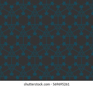 Abstract repeat backdrop. Design for prints, textile, decor, fabric. Vector monochrome seamless pattern