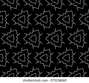 Abstract repeat backdrop. Design for prints, textile, decor, fabric. Vector monochrome seamless pattern