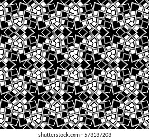 Abstract repeat backdrop. Design for prints, textile, decor, fabric. Vector monochrome seamless pattern