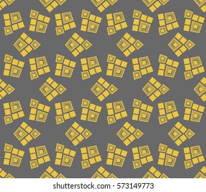 Abstract repeat backdrop. Design for prints, textile, decor, fabric. Vector monochrome seamless pattern