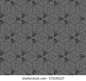 Abstract repeat backdrop. Design for prints, textile, decor, fabric. Vector monochrome seamless pattern
