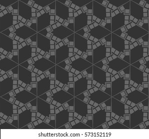 Abstract repeat backdrop. Design for prints, textile, decor, fabric. Vector monochrome seamless pattern