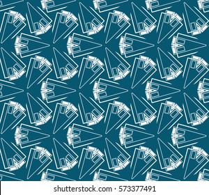 Abstract repeat backdrop. Design for prints, textile, decor, fabric. Vector monochrome seamless pattern
