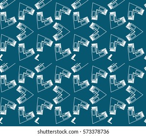 Abstract repeat backdrop. Design for prints, textile, decor, fabric. Vector monochrome seamless pattern