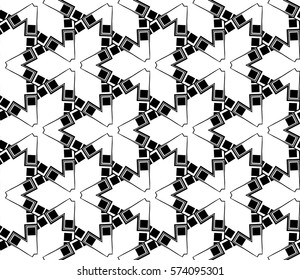 Abstract repeat backdrop. Design for prints, textile, decor, fabric. Vector monochrome seamless pattern