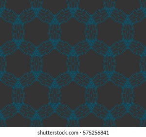 Abstract repeat backdrop. Design for prints, textile, decor, fabric. Vector monochrome seamless pattern