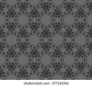 Abstract repeat backdrop. Design for prints, textile, decor, fabric. Vector monochrome seamless pattern