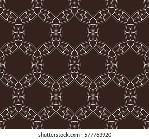 Abstract repeat backdrop. Design for prints, textile, decor, fabric. Vector monochrome seamless pattern