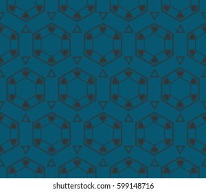 Abstract repeat backdrop. Design for prints, textile, decor, fabric. Vector monochrome seamless pattern