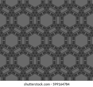 Abstract repeat backdrop. Design for prints, textile, decor, fabric. Vector monochrome seamless pattern