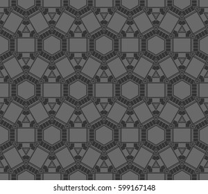 Abstract repeat backdrop. Design for prints, textile, decor, fabric. Vector monochrome seamless pattern