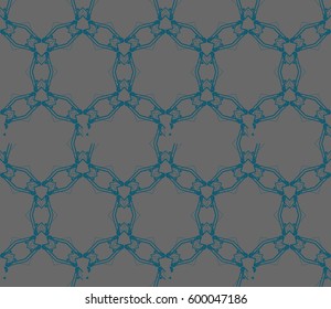 Abstract repeat backdrop. Design for prints, textile, decor, fabric. Vector monochrome seamless pattern