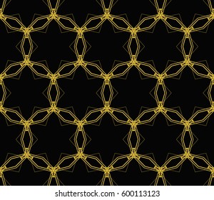 Abstract repeat backdrop. Design for prints, textile, decor, fabric. Vector monochrome seamless pattern