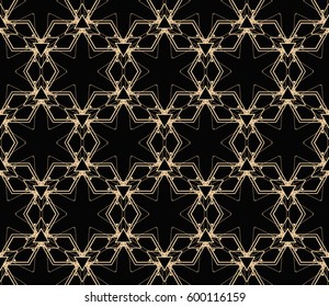 Abstract repeat backdrop. Design for prints, textile, decor, fabric. Vector monochrome seamless pattern