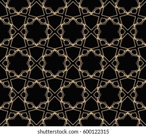 Abstract repeat backdrop. Design for prints, textile, decor, fabric. Vector monochrome seamless pattern