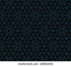 Abstract repeat backdrop. Design for prints, textile, decor, fabric. Vector monochrome seamless pattern