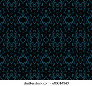 Abstract repeat backdrop. Design for prints, textile, decor, fabric. Vector monochrome seamless pattern