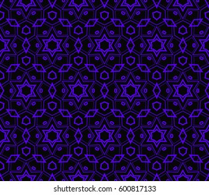 Abstract repeat backdrop. Design for prints, textile, decor, fabric. Vector monochrome seamless pattern