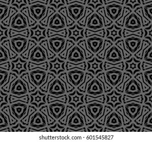 Abstract repeat backdrop. Design for prints, textile, decor, fabric. Vector monochrome seamless pattern