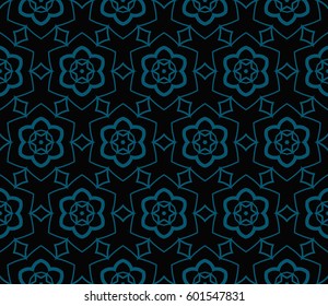 Abstract repeat backdrop. Design for prints, textile, decor, fabric. Vector monochrome seamless pattern