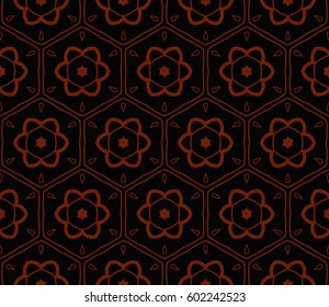 Abstract repeat backdrop. Design for prints, textile, decor, fabric. Vector monochrome seamless pattern