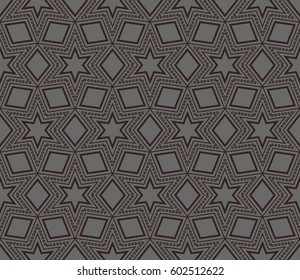 Abstract repeat backdrop. Design for prints, textile, decor, fabric. Vector monochrome seamless pattern
