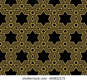 Abstract repeat backdrop. Design for prints, textile, decor, fabric. Vector monochrome seamless pattern