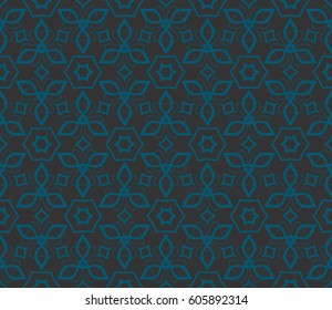 Abstract repeat backdrop. Design for prints, textile, decor, fabric. Vector monochrome seamless pattern