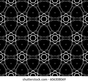 Abstract repeat backdrop. Design for prints, textile, decor, fabric. Vector monochrome seamless pattern