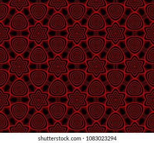 Abstract repeat backdrop with lace floral ornament. Seamless Design for prints, textile, decor, fabric. Super vector pattern.