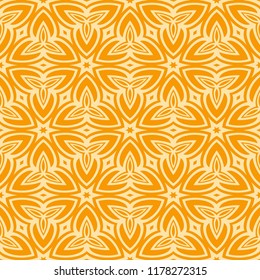 Abstract repeat backdrop with lace floral ornament. Seamless Design for prints, textile, decor, fabric. Super vector pattern