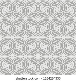 Abstract repeat backdrop with lace floral ornament. Seamless Design for prints, textile, decor, fabric. Super vector pattern