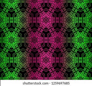 Abstract Repeat Backdrop With Lace Floral Ornament. Seamless Design For Prints, Textile, Decor, Fabric. Vector illustration.