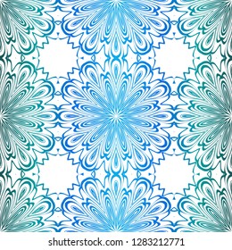 Abstract repeat backdrop with lace floral ornament. Seamless Design for prints, textile, decor, fabric. Super vector pattern